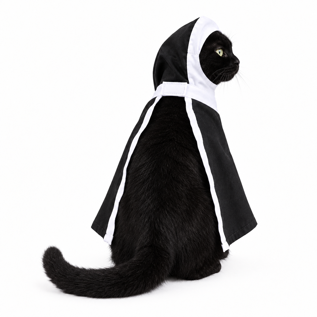 Open back with velcro neck